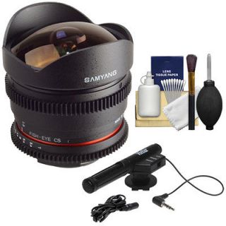 Fisheye Cine Video Lens for Nikon D800 D700 D600 D7000 Camera