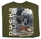 Ducks Unlimited T Shirt Dog Collage Black Labs NWT