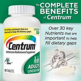 CENTRUM complete Multivitamin 365 tablets FOR ADULTS UNDER 50