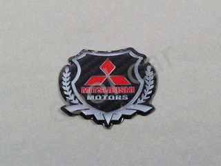Carbon Fiber Badge Emblem Sticker Fit Mitsubishi pajero,outland er