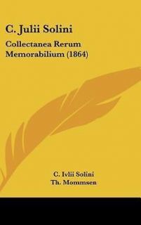 Julii Solini Collectanea Rerum Memorabilium (1864) NEW