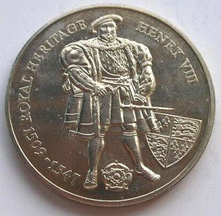 Falkland 1996 Henry VIII 2 Pounds Crown Coin,UNC