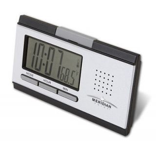 Talking Alarm Clock Announces Time and Temperature, BO Travel Alarm
