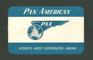 USA   AVIATION   PAN AMERICAN   LUGAGGE LABEL 50S.
