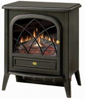 Dimplex Compact Electric Stove Wood Burning Flame Heat Bedroom Living