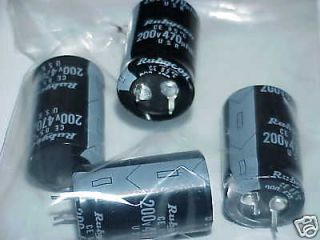 LOT/6 Pieces 470uf ELECTROLYTIC SNAP IN CAPACITORS 200V