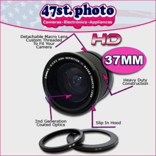 Opteka 37mm 0.35x HD Wide Angle Panoramic Fisheye Lens