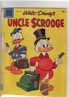 Uncle Scrooge #22 G 1958 Dell Comic Disney Register