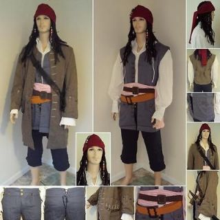 Pirates Of The Caribbean. Capt. Jack Sparrows Full Costume Set Re