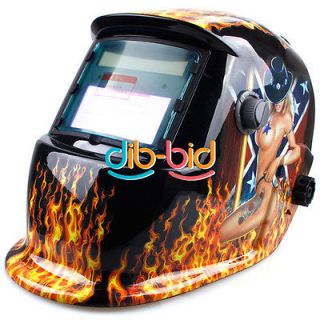 Auto Flame Beauty Darkening Mig Tig Solar Welding Grinding Helmet