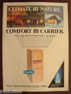 1987 Carrier High Efficienc y Gas Furnace Color AD