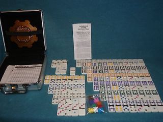 DOMINOES CARDINAL MEXICAN TRAIN DOUBLE TWELVE 91 DOMINOES WITH