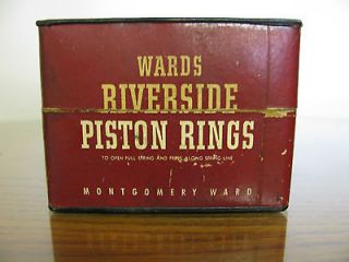 Ford Model A Piston Rings Montgomery Wards Riverside Container and 12