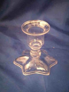 star clear plastic acrylic Candle Holders for taper candles bottom
