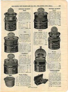 1922 AD Magic Minnow Buckets Expert Wonder Winner Gem Oval Confidence