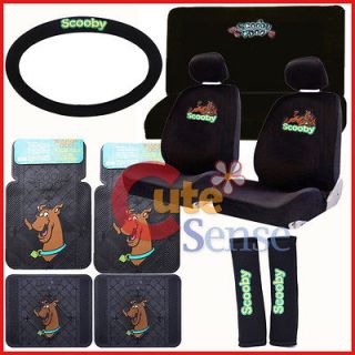 Scooby Doo Car Seat Covers Auto Accessories Set w/Rubber Mat 13pc