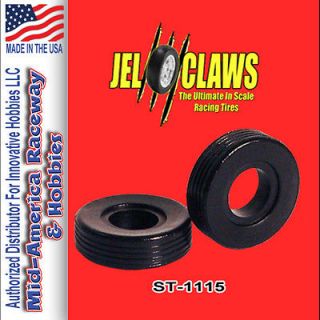 ST1115   1/32 Scale Jel Claws Slot Car Racing Tires. Fit Eldon Small