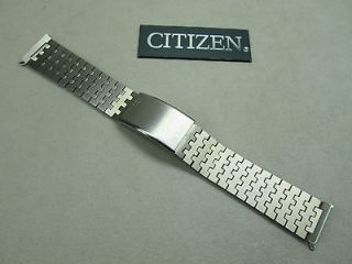 Citizen 18mm stainless steel watch band silver tone end pieces
