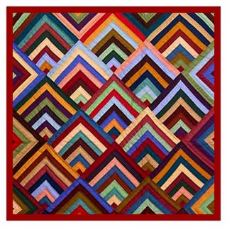 Chevrons inspired by an Amish Quilt Counted Cross Stitch Chart