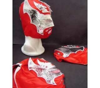 LOT of 3 SIN CARA RED WRESTLING MASKS YOUNG SIZE youth NEW STAR roja
