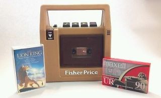 TAPE★Vintage 1980 FISHER PRICE CASSETTE TAPE PLAYER RECORDER