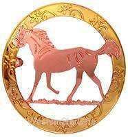 Horse Gold Copper Pin Brooch Handmade Western Jewelry Cowgirl Gift