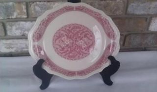 SYRACUSE CHINA ~ Red Strawberry Hill Pattern ~ 12 OVAL PLATTER