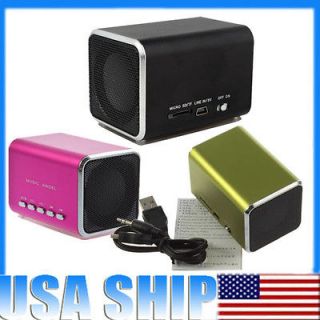 USB Audio Music Player Speaker FM Radio Micro SD/TF slot iPod DVD 