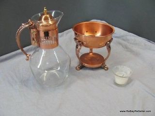 Princess House #446 Copper & Brass Coffee Carafe Vintage Urn
