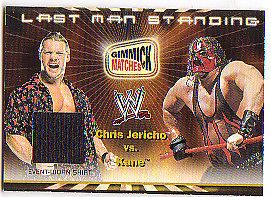 WWE LAST MAN STANDING CHRIS JERICHO Vs. KANE GIMMICK MATCHES CARD