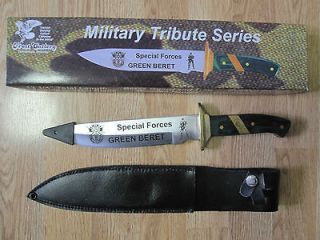 MILITARY TRIBUTE SERIES SPECIAL FORCES GREEN BERET 13 1/4 KNIFE W