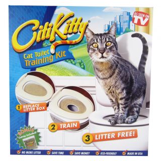 CitiKitty Cat Toilet Training Kit *Save Money NO MORE LITTER* As Seen