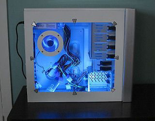 UV 5 LED Black Case Light 4 Pin LASER PC Computer MOD