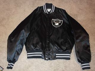 Los Angeles Raiders Football Chalkline Chalk Line Jacket Coat VTG Lg