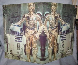 Folder school supply 77 vintage C 3PO R2 D2   Star Wars