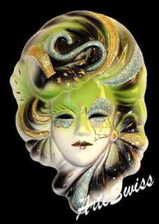 Venetian Porcelain Wall Mask Masquerade Ethnic Italian Culture Europe