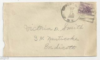 1933 DPO Cover Sc#732 UPPER LISLE N.Y.1926 1954 to Endicott,N.Y.