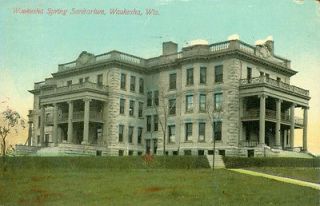 Waukesha,WI. Waukesha Spring Sanitorium 1910
