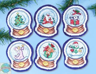 Cross Stitch Kit ~ Design Works 6 Snowglobe Christmas Holiday