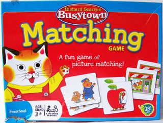 RICHARD SCARRYS Busytown MATCHING GAME with LOWLY WORM and HUCKLE CAT