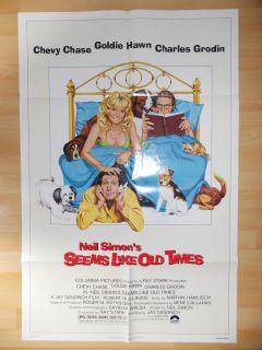Neil Simons SEEMS LIKE OLD TIMES (1980) Original One Sheet Movie