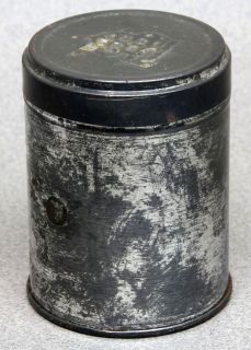 UNITED STATES TOBACCO COMPANY UST METAL TIN SNUFF CAN with EMBOSSED