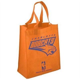 Charlotte Bobcats Orange Reusable Cloth Fabric Shopping Grocery Bag