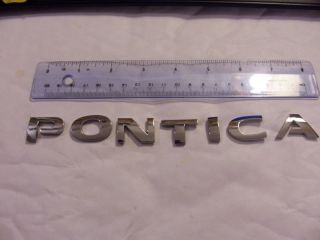 Genuine Pontica letters glue on kind raised letters