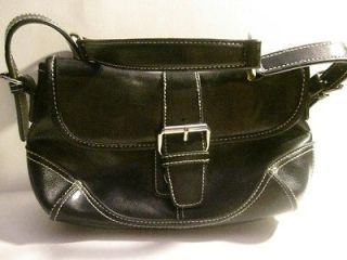 Lightly used, Charlotte Russe, black, leather purse with contrast
