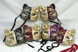 FANCY CAT FACE MASK   Painted Party Masks   MASQUERADE