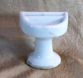Antique Vtg Dollhouse Miniature Porcelain Doll Furniture Pedestal Sink