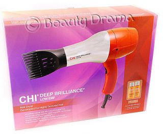 CHI Deep Brilliance Low EMF Hand Held Hair Blow Dryer Orange