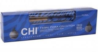 Tribal Chi Zebra Collection 1 Flat Straightening Hair Style Iron BOLD