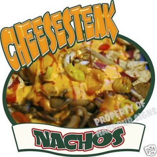 Cheese Steak Nachos Restaurant Concession Food Truck Decal 10